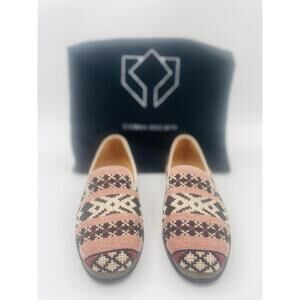 Cobra Society Women’s US 6/EU 36 Multicolor Geometric Stitched Loafers